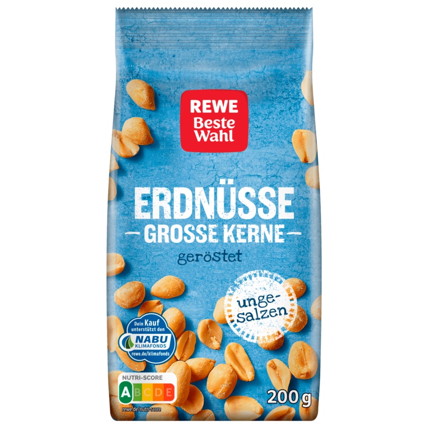 REWE Beste Wahl Erdnüsse grosse Kerne geröstet 200g
